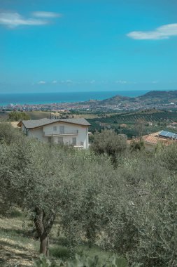 Abruzzo, İtalya'da Güzel Panorama 
