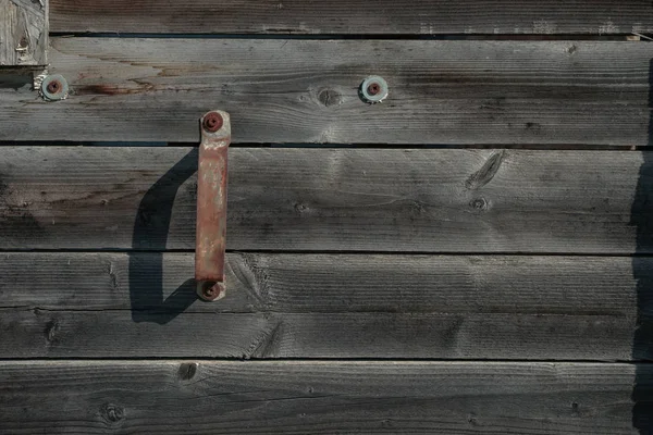 Eski kapı kolu ahşap tahta backgrpund doku.