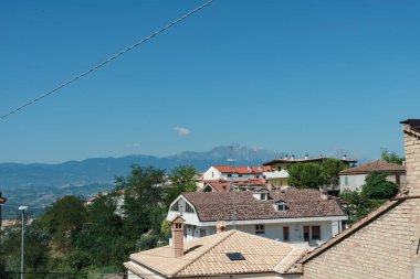 Abruzzo, İtalya'da Güzel Panorama 