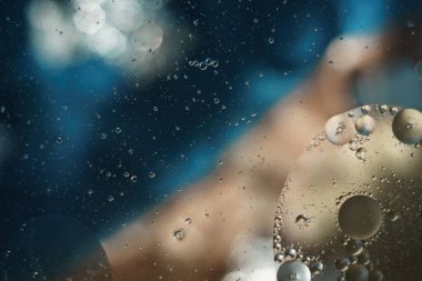 Güzel renk mavi ve Sarı soyutlama arka plan yakın.