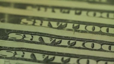 Dolar Yakın Konsept. Amerikan Doları Nakit Para arka plan. Makro görünümü. Dönüş 360 derece.