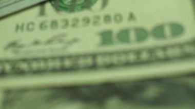 Close up Beautiful Dollars Background. Amerikan, Amerikan doları nakit para. Dolar Banknotları. Makro görünümü.