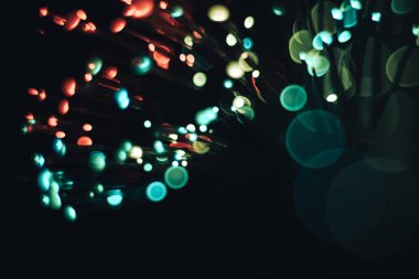 Güzel çok renkli soyut optik ışık arka planda bokeh.