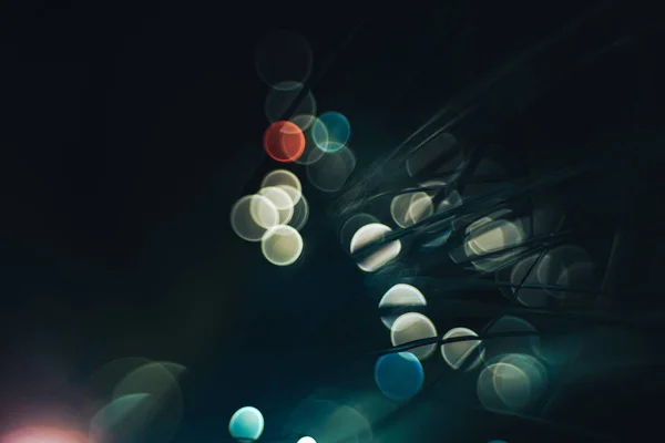 Beautiful abstract optical light bokeh  on a glow background.