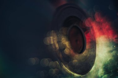 Çok renkli parlaklık ışık arka plan ile güzel soyut disk.