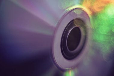 Çok renkli parlaklık ışık arka plan ile güzel soyut disk.