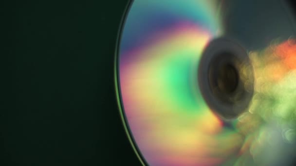Belo Disco Rotação Abstrato Com Fundo Luz Brilho Multi Colorido — Vídeo de Stock