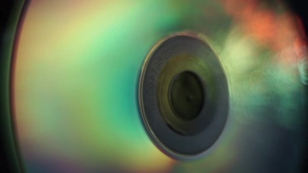 Krásný Abstraktní Rotační Disk Více Barevnými Světlými Pozadí — Stock video