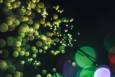 Güzel çok renkli soyut optik ışık arka planda bokeh.