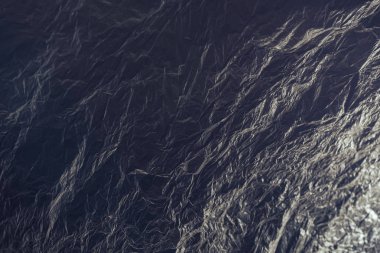 Güzel koyu plastik torba soyut arka plan. Plastik Torba Konsepti yok, dünyayı kurtar, dünyayı koru.