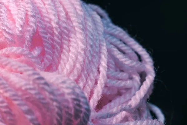 Close up beautiful tangle of pink thread  background texture. Macro Photography view.