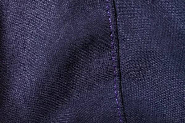 Close Beautiful Purple Textile Texture Background Stitching Макрофотосъемка — стоковое фото