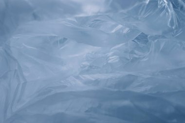 Tasarım için plastik torba soyut arkaplan deseni dokusu. Plastik Torba Konsepti yok, dünyayı kurtar, dünyayı koru.