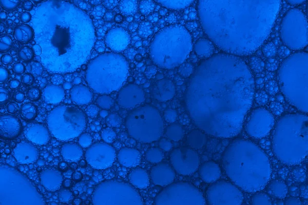 Крупним Планом Красиві Абстрактні Блакитні Бульбашки Воді Екстремально Абстрактний Патерн — стокове фото