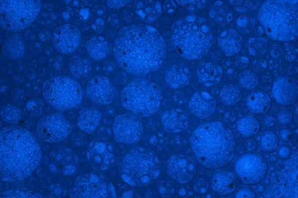 Gyönyörű Absztrakt Kék Buborékok Víz Extrém Absztrakt Természet Pattrn Design — Stock Fotó