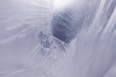 Tasarım için güzel plastik torba soyut arkaplan deseni dokusu. Plastik Torba Konsepti yok, dünyayı kurtar, dünyayı koru.