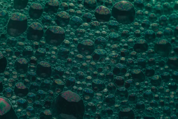 Gyönyörű Absztrakt Zöld Buborékok Háttér Mintát Design Folyékony Folyadék Textúra — Stock Fotó
