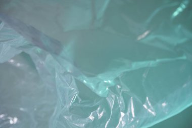 Tasarım için plastik torba soyut arkaplan deseni dokusu. Plastik Torba Konsepti yok, dünyayı kurtar, dünyayı koru.