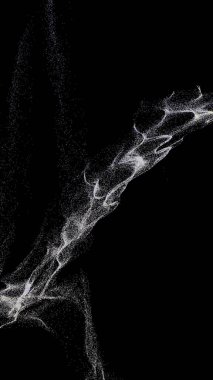 Siyah arkaplanda soyut ışık izleri