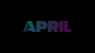 Renkli soyut metin canlandırması