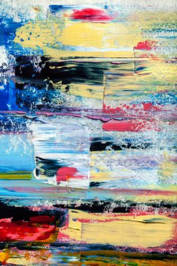 Soyut sanat arka plan. Modern sanat. Çok renkli parlak doku. Yağlıboya Resim .