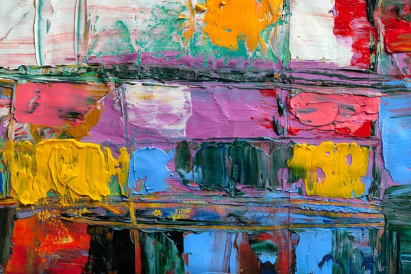 Achtergrond Van Abstracte Kunst Moderne Kunst Veelkleurige Lichte Textuur Olieverf — Stockfoto