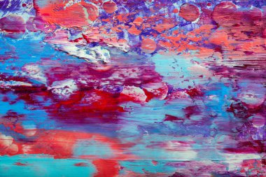 Soyut sanat arka plan. Modern sanat. Çok renkli parlak doku. Yağlıboya Resim .