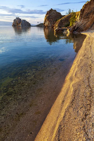 Пейзаж на Байкале в Сибири — стоковое фото