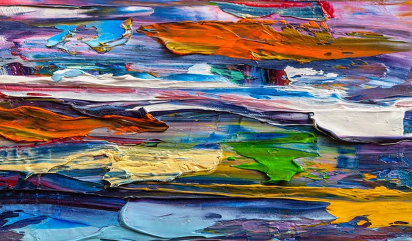 Pinturas abstractas. Pintura al óleo dibujada a mano. Textura de color. —  Fotos de Stock