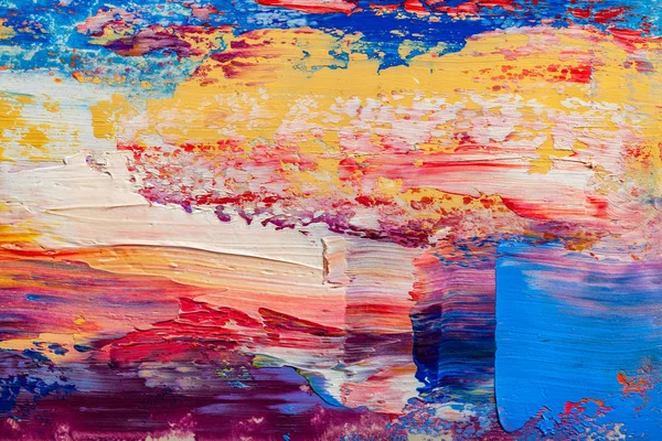 Pinturas abstractas. Pintura al óleo dibujada a mano. Textura de color. —  Fotos de Stock