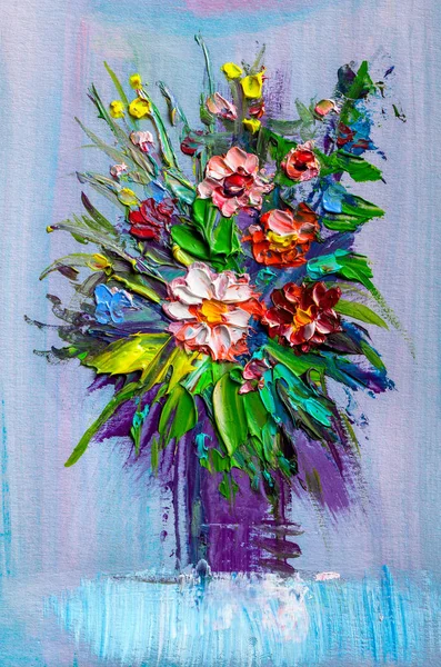 Oil painting flowers