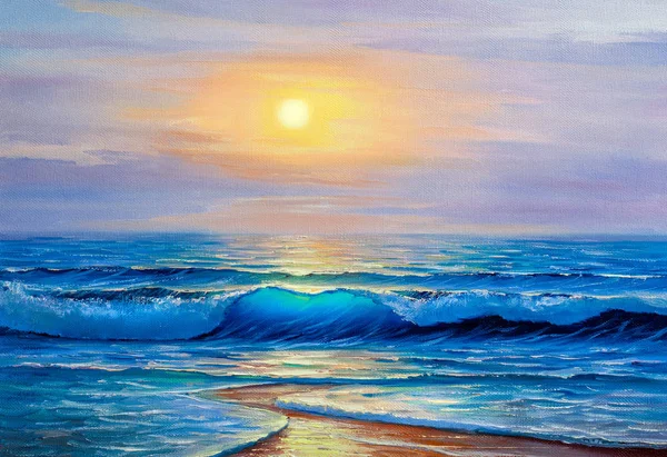 Painting seascape — Stock Photo, Image