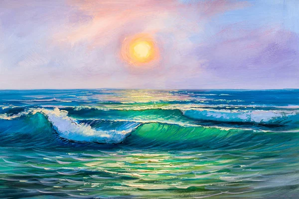 Painting seascape. — Stock Photo, Image