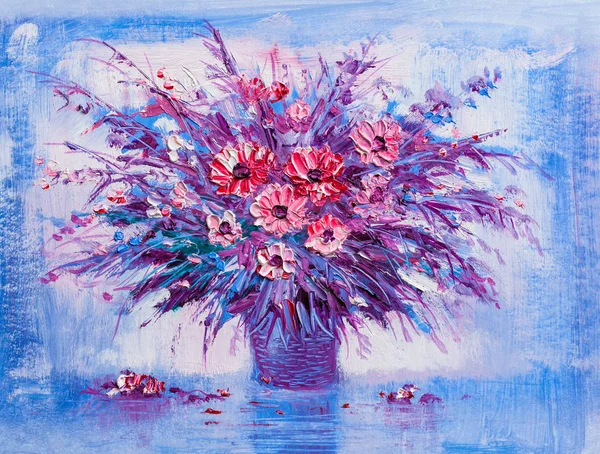 Oil painting flowers