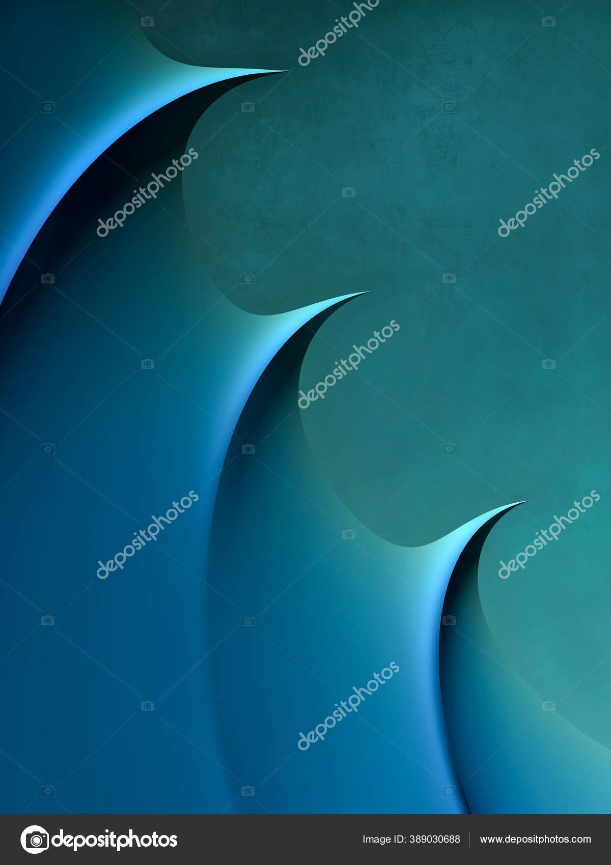 Background Wave Three Line Beautiful Format Poster Smooth Blue Waves — Stock Photo © sbelov #389030688 Background Wave Three... 