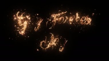 Mutlu Guy Fawkes ' Siyah arka plan, güzel tipografi sihirli tasarım izole parçacıklar ve kıvılcımlar ile Gece tebrik metni.