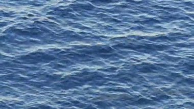 Sorunsuz döngülü su yüzeyi dokusu, sakin mavi deniz dalgaları arka plan, doğal dalgalı su hareketleri, kamera görünümü kadar yakın.