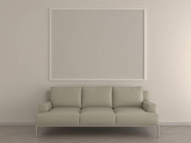 Boş resim çerçevesi - 3d render