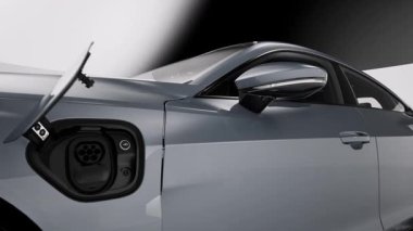 Focus on the Electric Vehicle Charging Plug