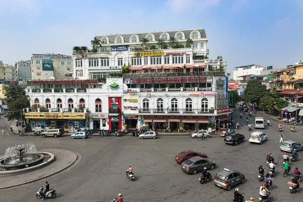 Hanoi Vietnam Ekim 2017 Gök Olayları Görüntülemek Ana Meydanı Hanoi — Stok fotoğraf