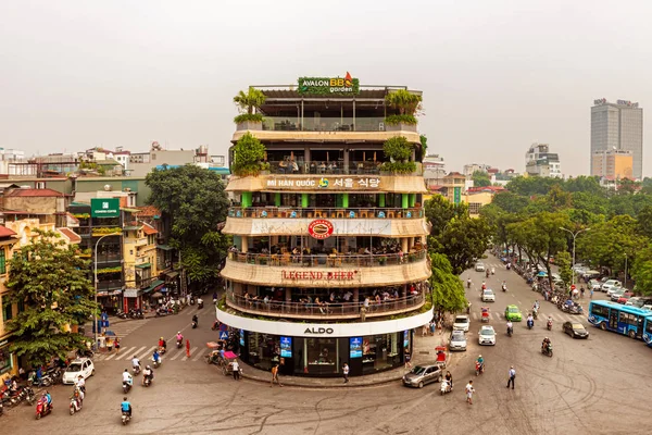 Hanoi Vietnam Ekim 2017 Gök Olayları Görüntülemek Ana Meydanı Hanoi — Stok fotoğraf