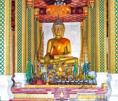 Bu Sikhottabong, olarak da bilinen Sikhottabong Stupa Buda heykelinin bir Budist Tapınağı Thakhek, Khammouane Province, Laos olduğunu. 