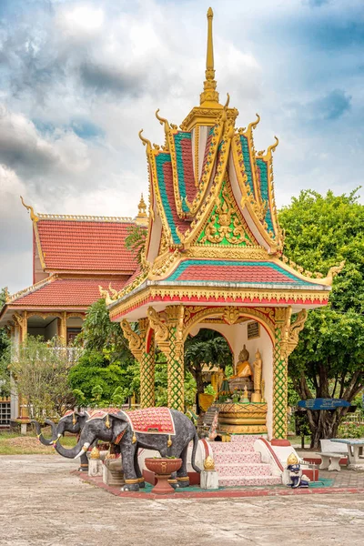 Bina Stractures Savannakhet Laos Budist Tapınağı Wat Sayamungkhun — Stok fotoğraf