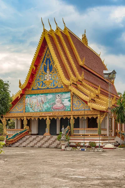 Gebäude Buddhistischen Tempel Wat Sayamungkhun Der Savanne Von Laos — Stockfoto