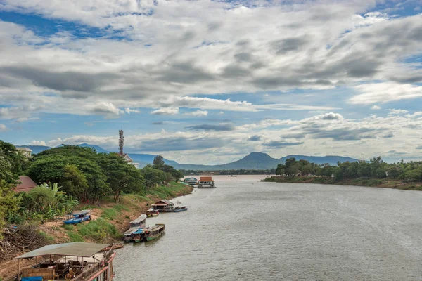 Von Der Brücke Pakse Laos Mit Blick Auf Don Einen — Stockfoto