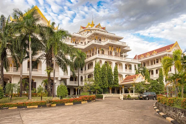 Паксе Лаос Ноября 2017 Года Вид Спереди Отеле Champasak Palace — стоковое фото