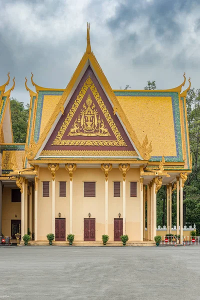 Der Königliche Palast Phnom Penh Kambodscha Ein Gebäudekomplex Der Als — Stockfoto