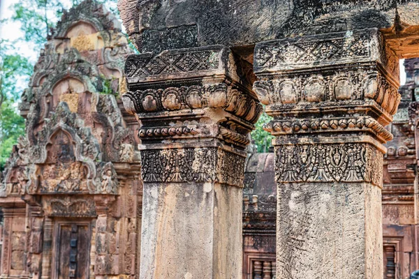 Banteay Srei Ist Ein Kambodschanischer Tempel Aus Dem Jahrhundert Der — Stockfoto