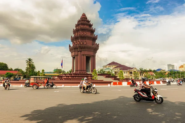 프놈펜 캄보디아 2017 기념물 프놈펜에서 기념물은 프랑스에서 캄보디아 독립을 1958 — 스톡 사진