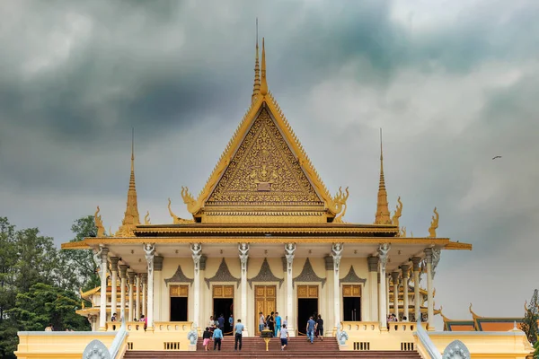 Phnom Penh Kamboçya Kasım 2017 Ziyaret Phnom Penh Kraliyet Sarayı — Stok fotoğraf